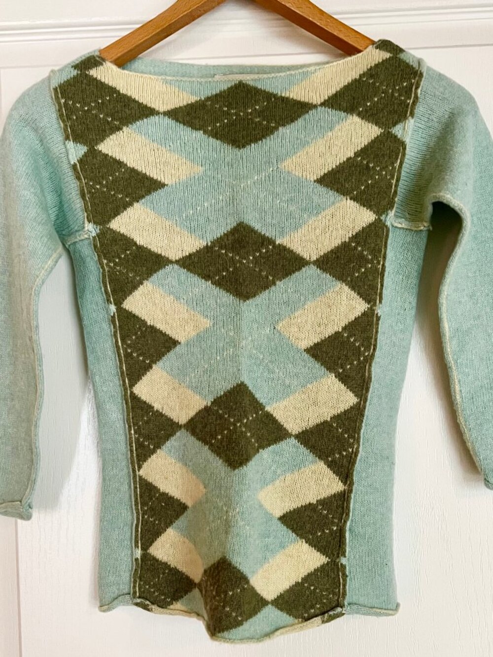 {FREE PEOPLE} Classic Argyle Women’s Fitted Sweater/Pullover, Size (XS)